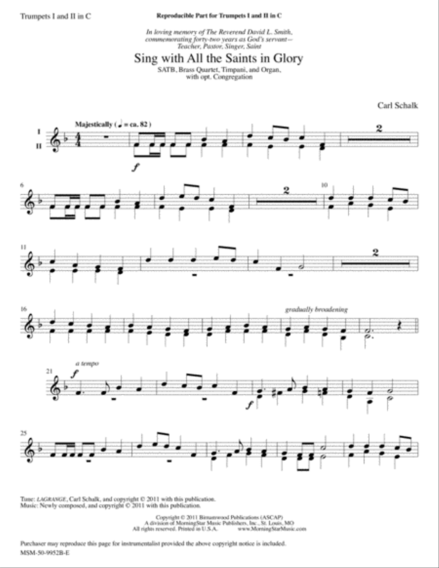 Sing with All the Saints In Glory Choir scores gallery preview page 3