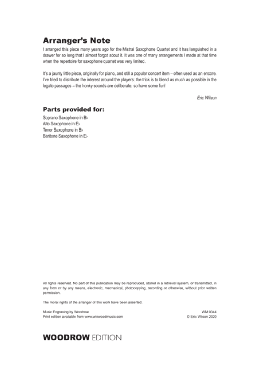 Le Petit Nègre Woodwind Quartet scores gallery preview page 2