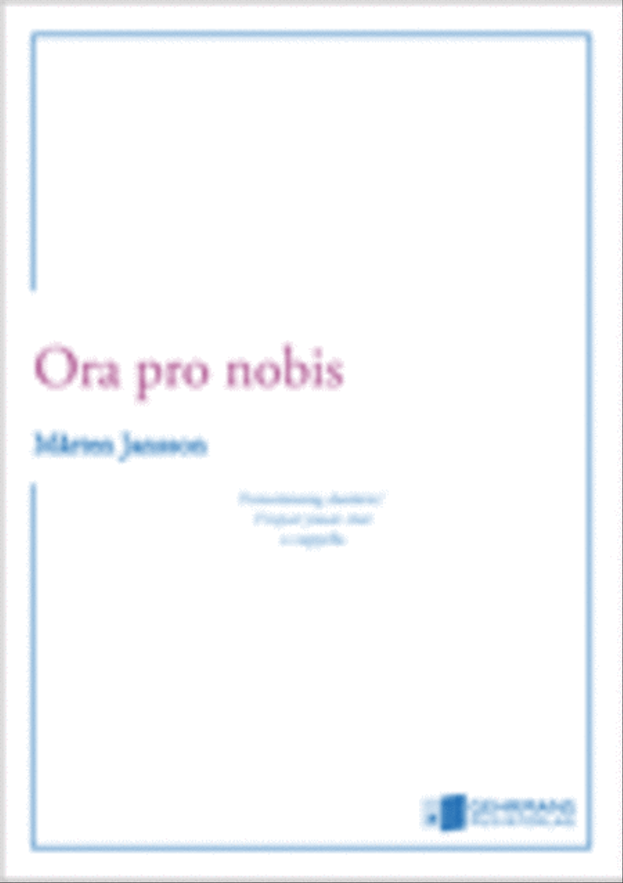 Ora pro nobis Ora pro nobis A Cappella scores gallery preview page 1