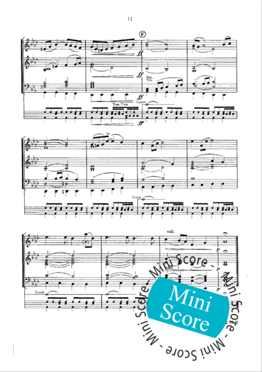 Fascinating Drums / Pavane In Blue Fanfare Band scores gallery preview page 35