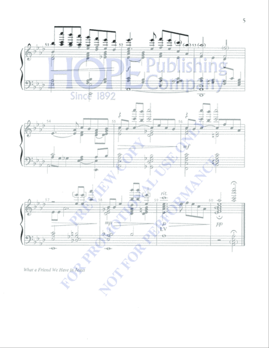 What a Friend We Have in Jesus 5-Octaves scores gallery preview page 7