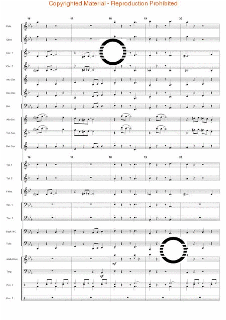 Swingin' at the Riverside Concert Band scores gallery preview page 9