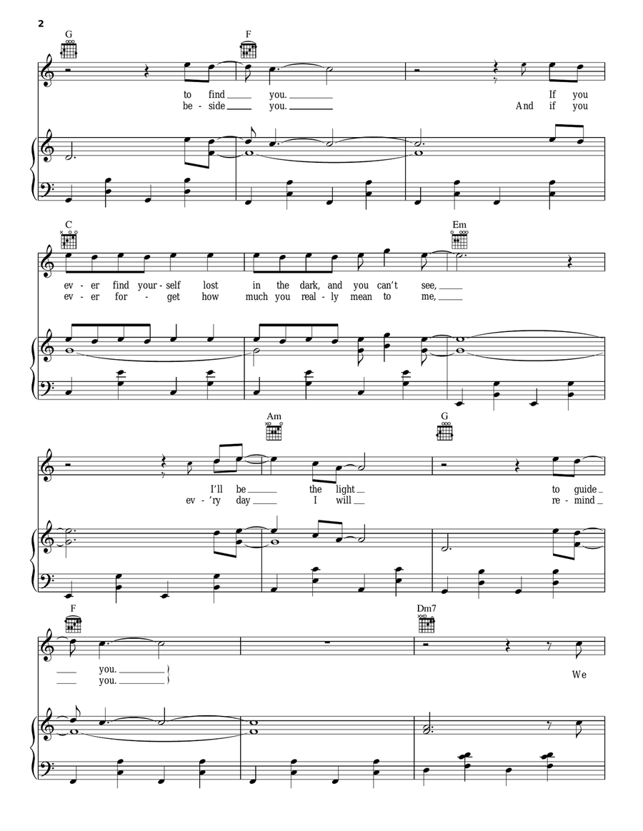Count On Me Acoustic Guitar scores gallery preview page 2