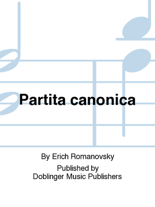 Book cover for Partita canonica
