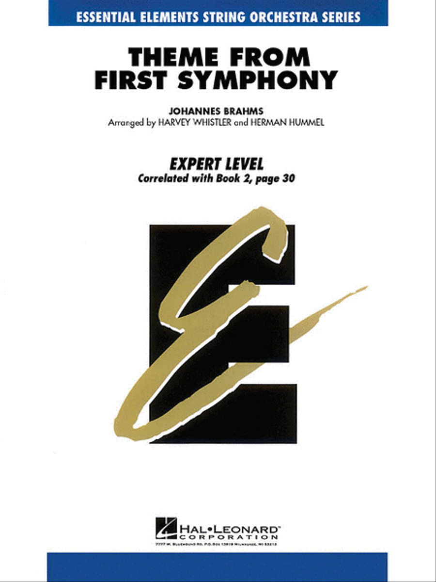 Theme from First Symphony String Orchestra scores gallery preview page 1