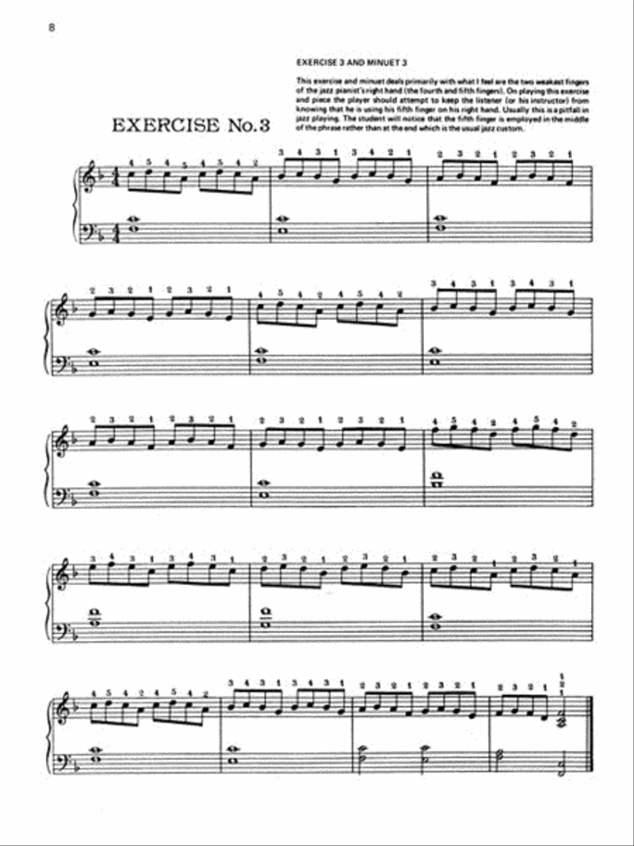 Oscar Peterson – Jazz Exercises, Minuets, Etudes & Pieces for Piano Piano Method scores gallery preview page 4