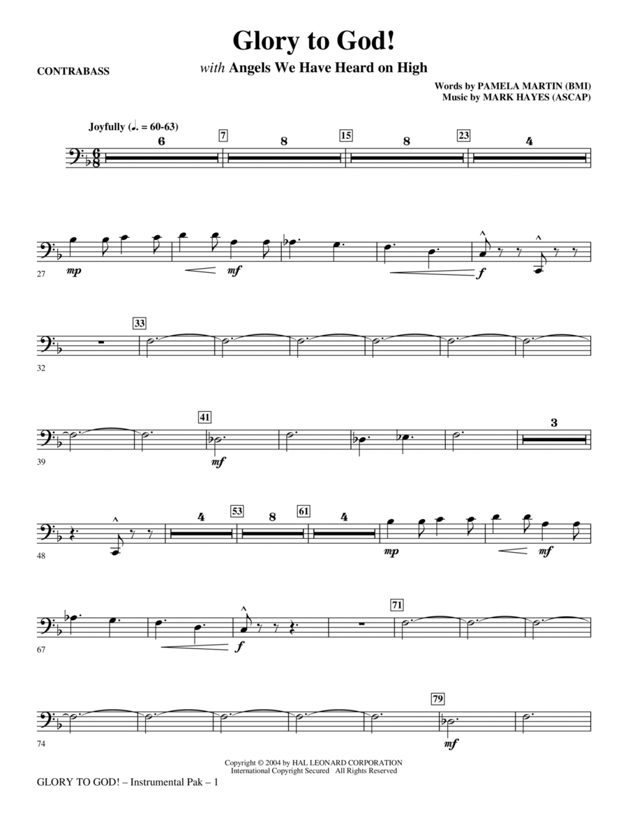 Glory to God! - Keyboard String Reduction Choir scores gallery preview page 1