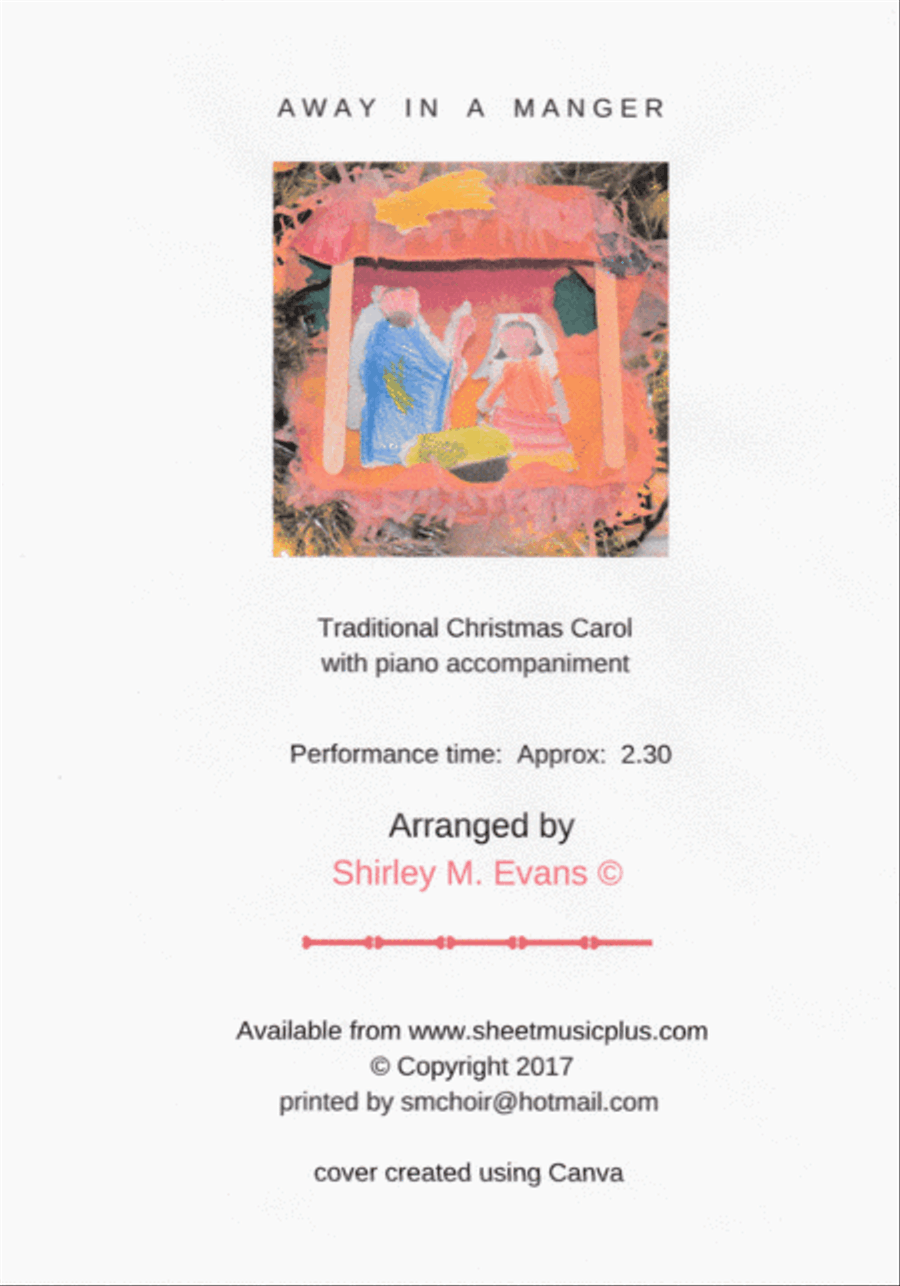 Away in a Manger Away in a Manger Voice scores gallery preview page 1