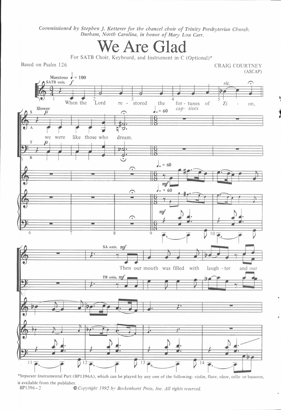 <br>Sheet music extract
