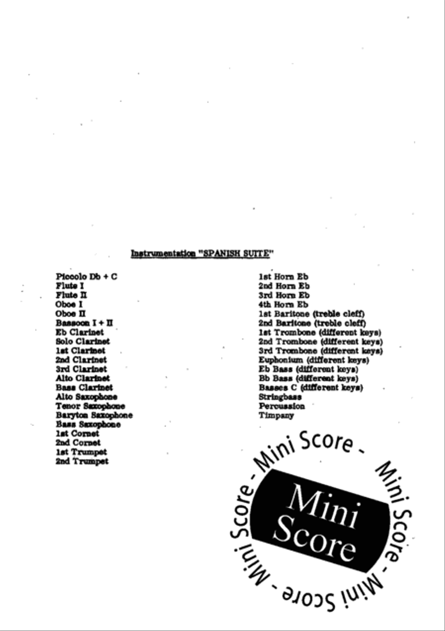 Spanish Suite Concert Band scores gallery preview page 4