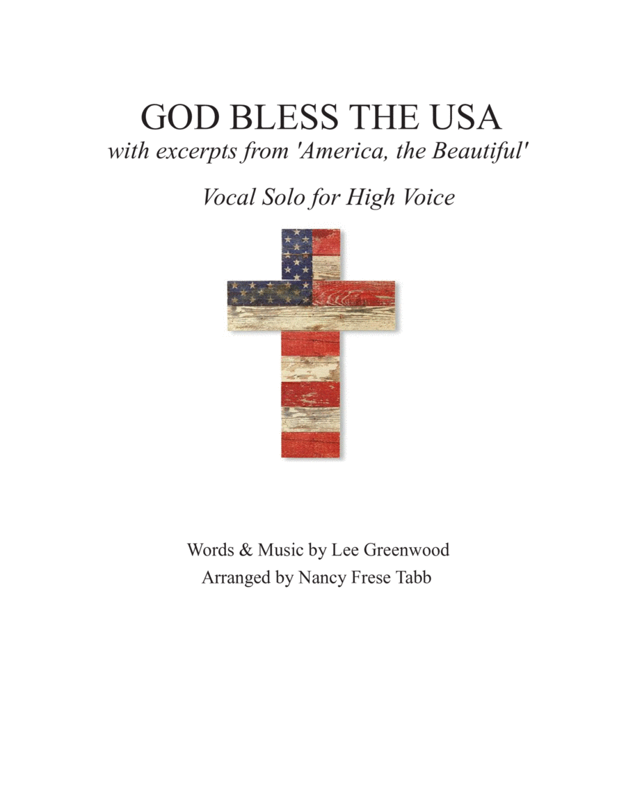 God Bless The U.s.a. High Voice scores gallery preview page 1
