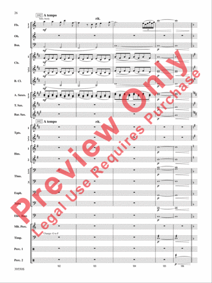 The Rolling Stones on Tour Concert Band scores gallery preview page 27