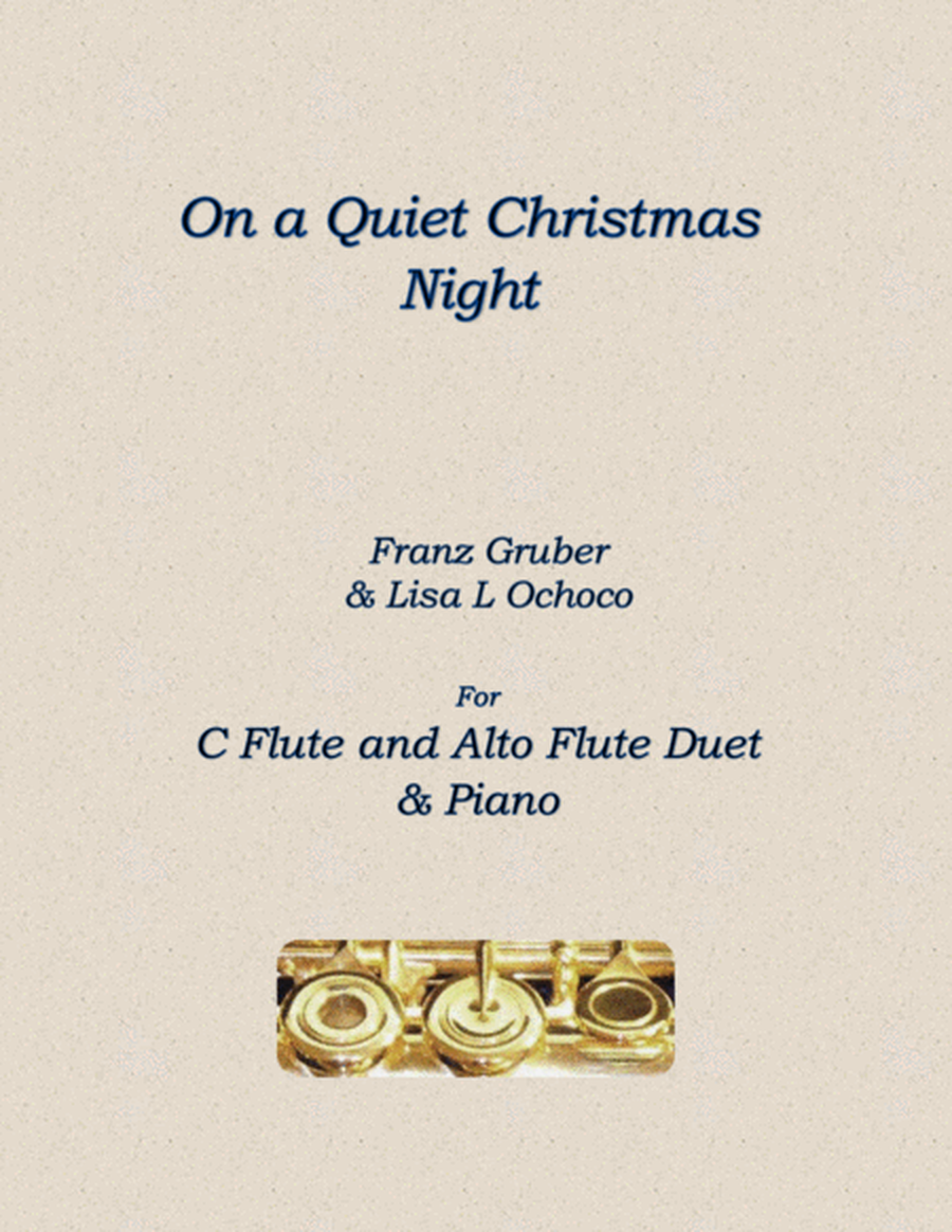 On a Quiet Christmas Night for C flute/Alto flute and Piano image number null