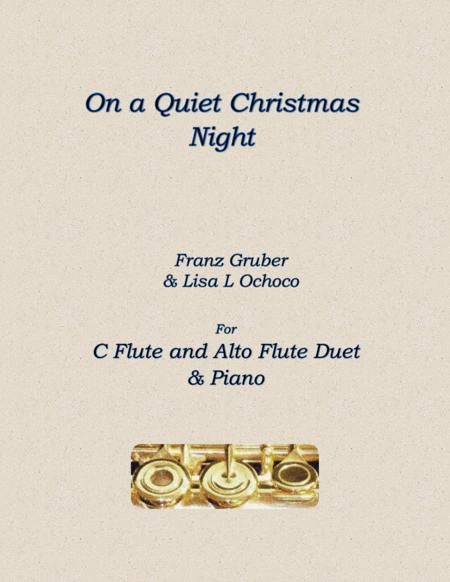 On a Quiet Christmas Night for C flute/Alto flute and Piano image number null
