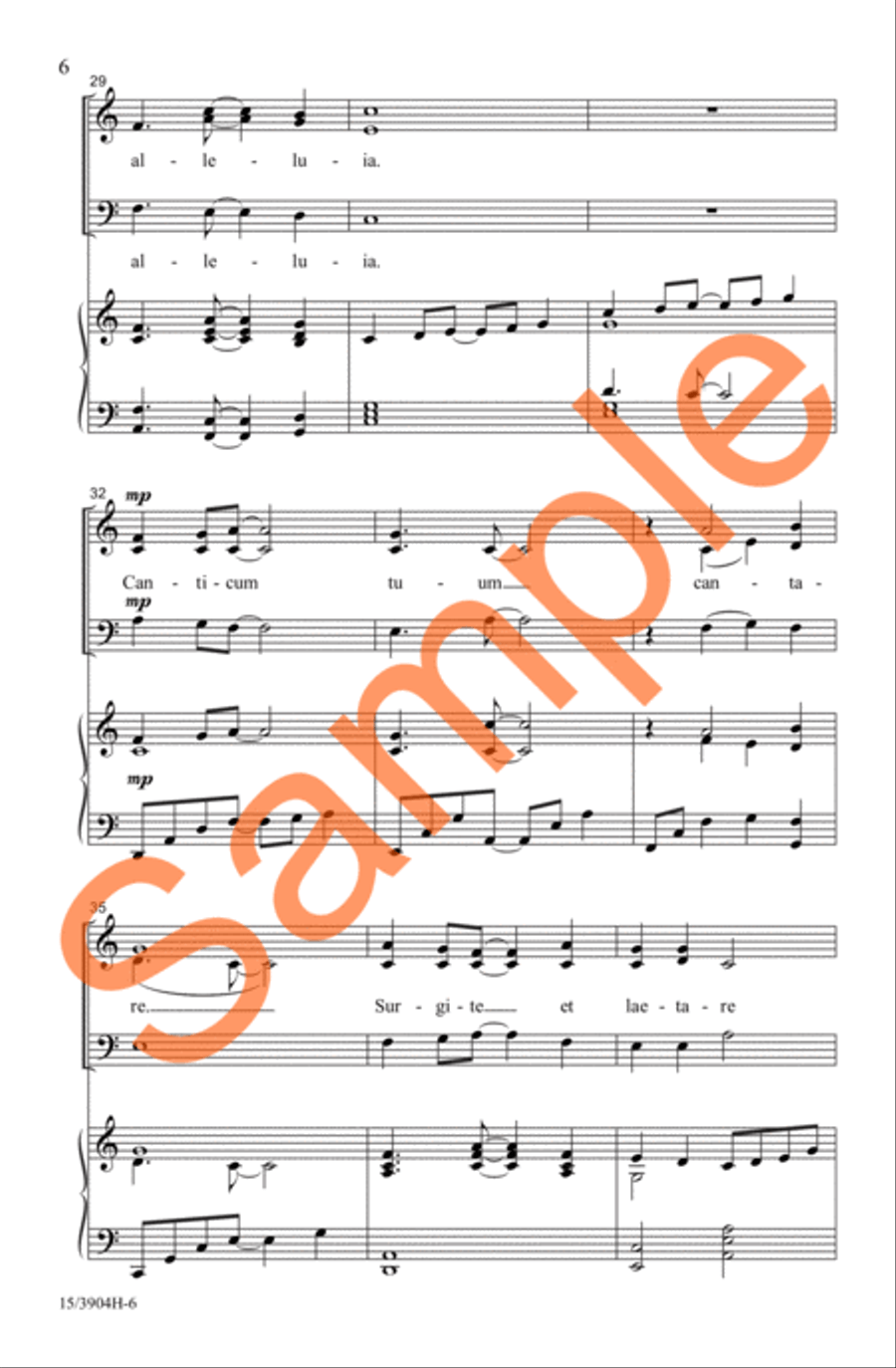 Psallite, Exsultate 3-Part scores gallery preview page 5