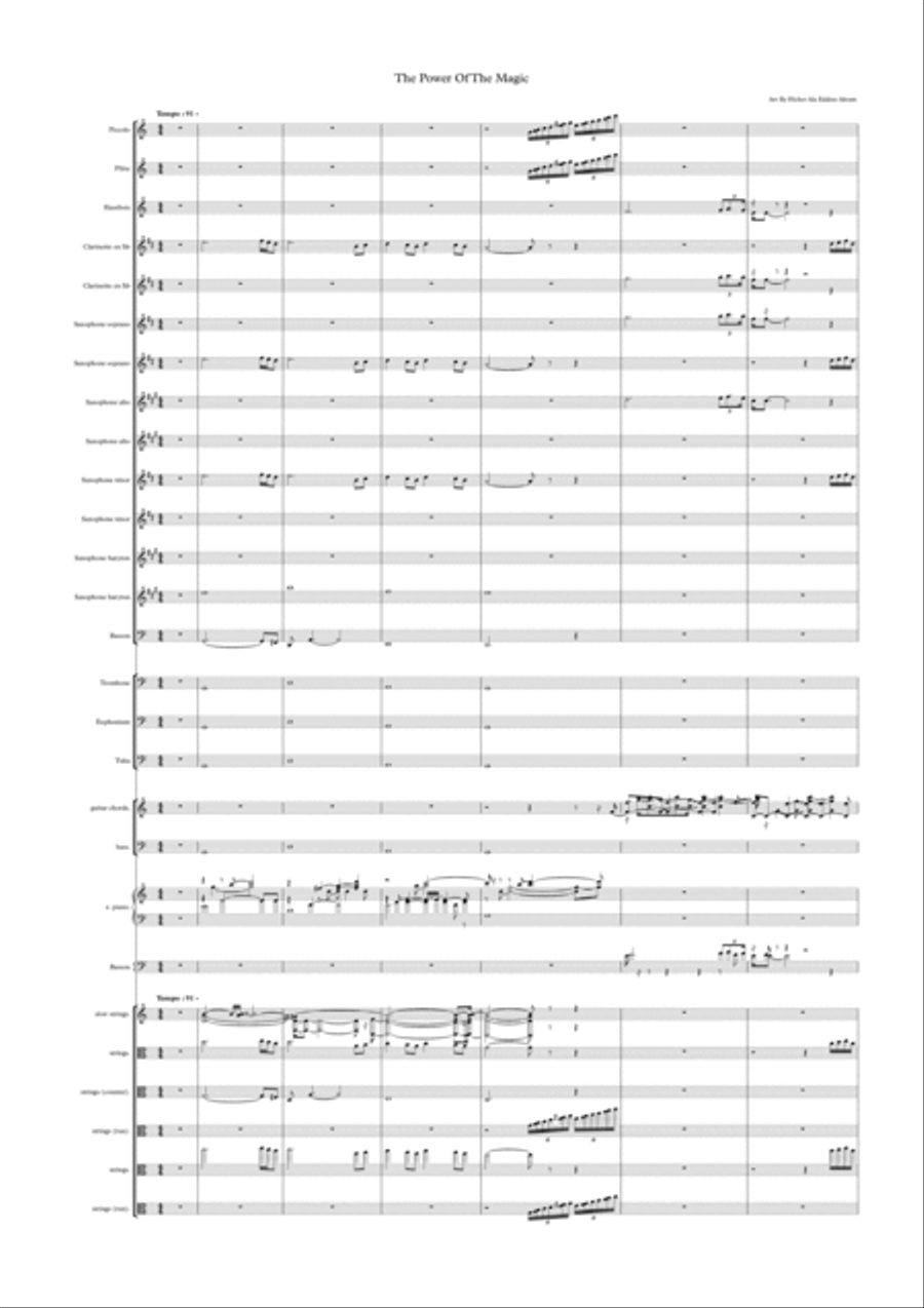 The Power Of The Magic The Power Of The Magic Large Ensemble scores gallery preview page 1