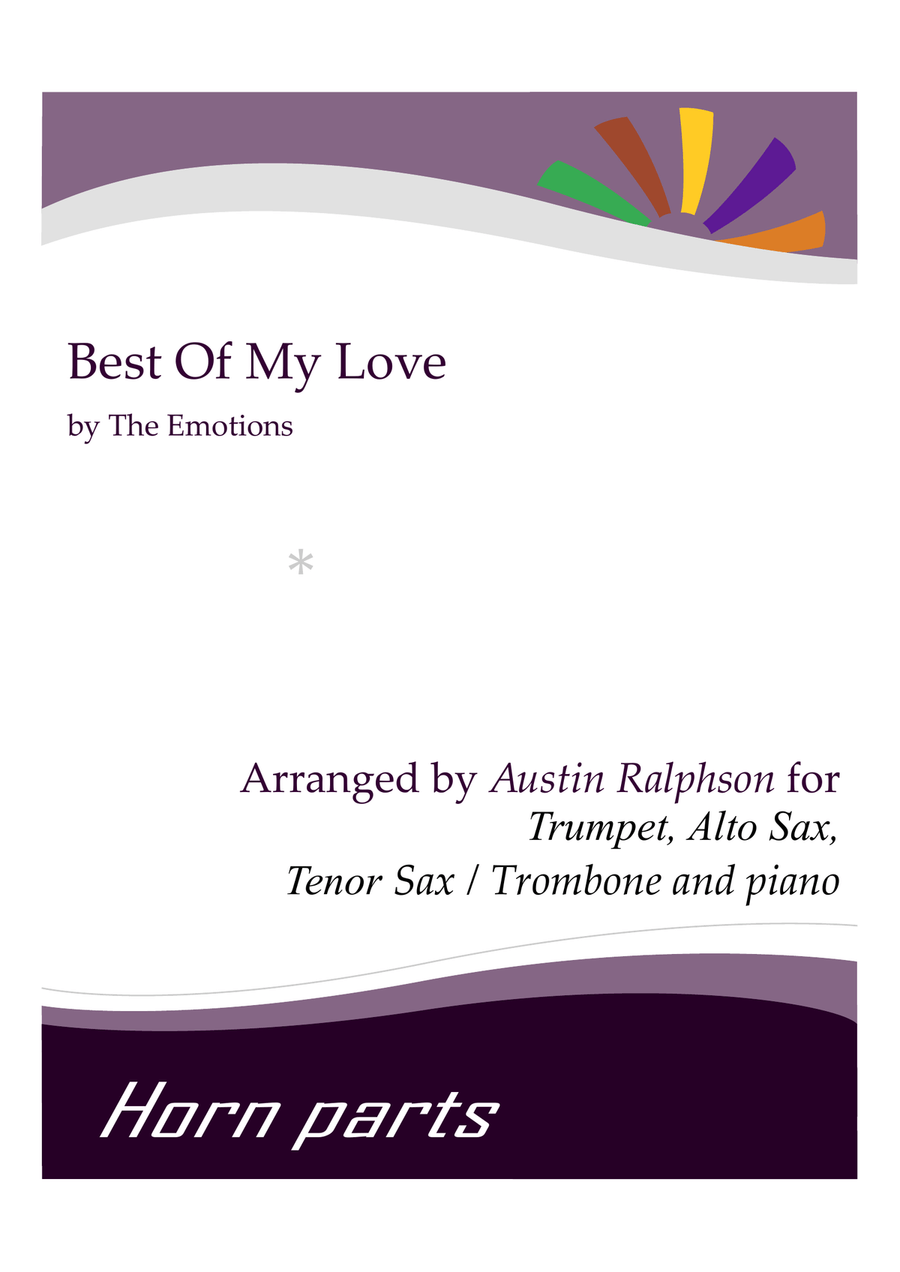 Best Of My Love Tenor Saxophone scores gallery preview page 1