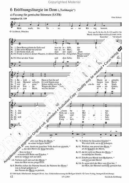 Chorbuch Pueri Cantores III