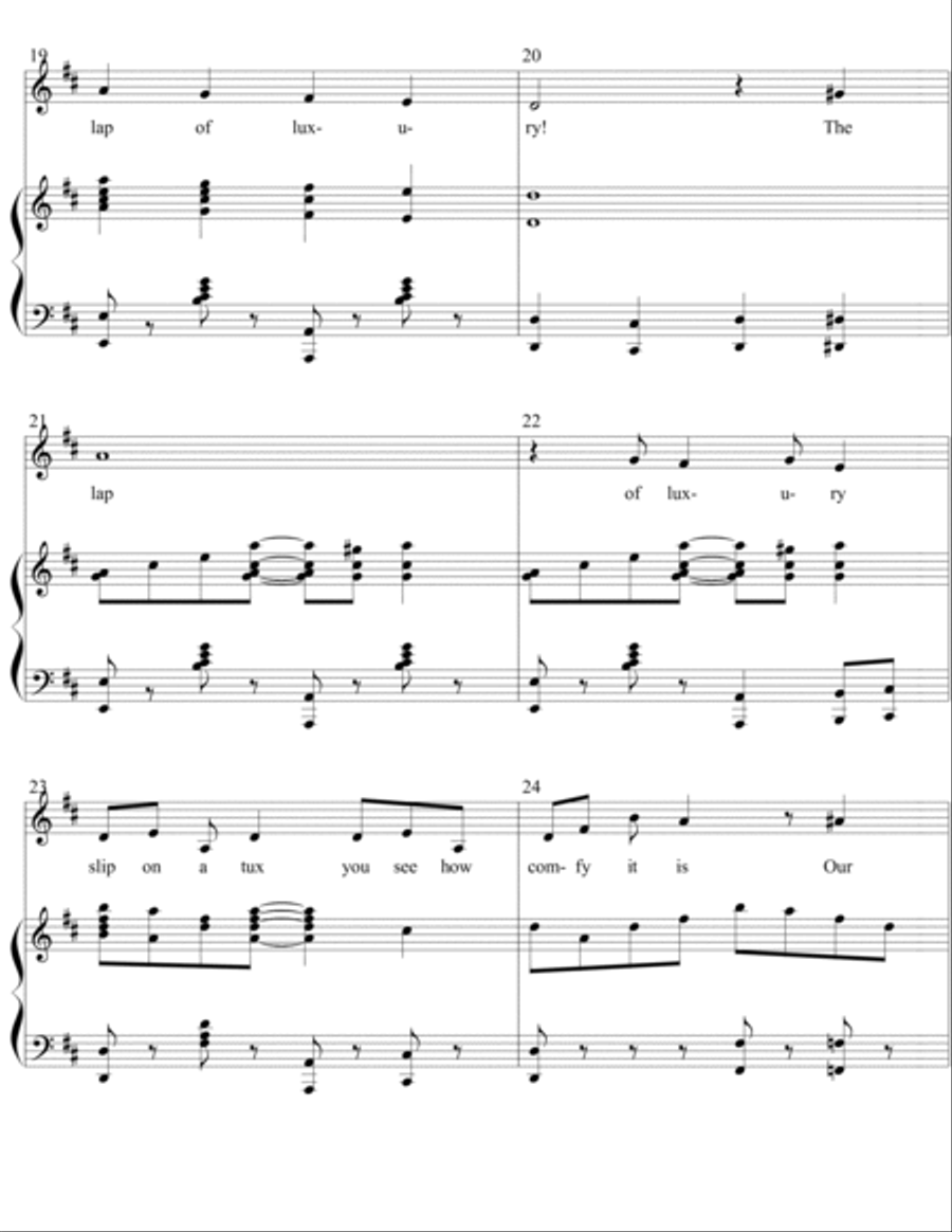 The Lap Of Luxury Piano Solo scores gallery preview page 4