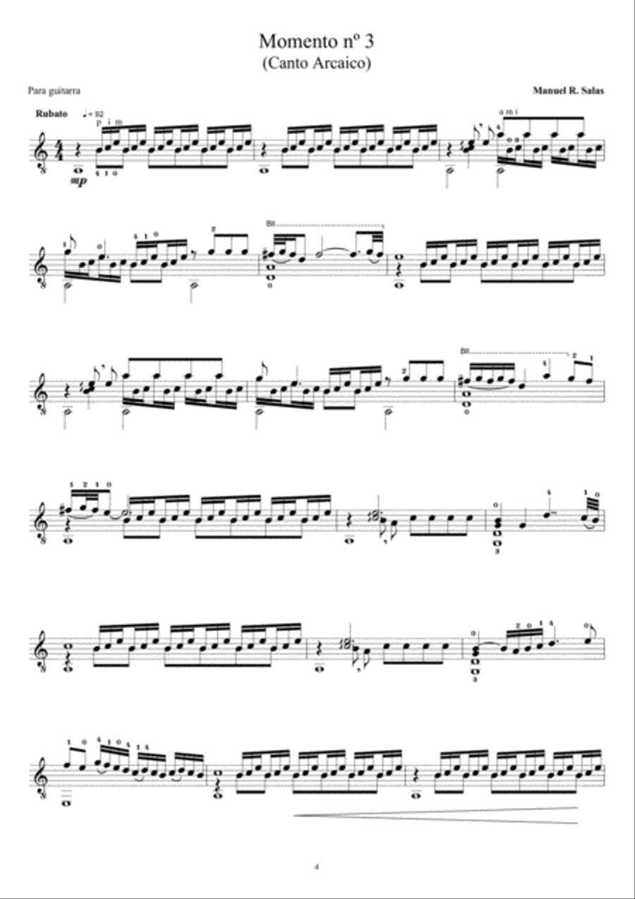 Momentos Momentos Guitar Solo scores gallery preview page 6