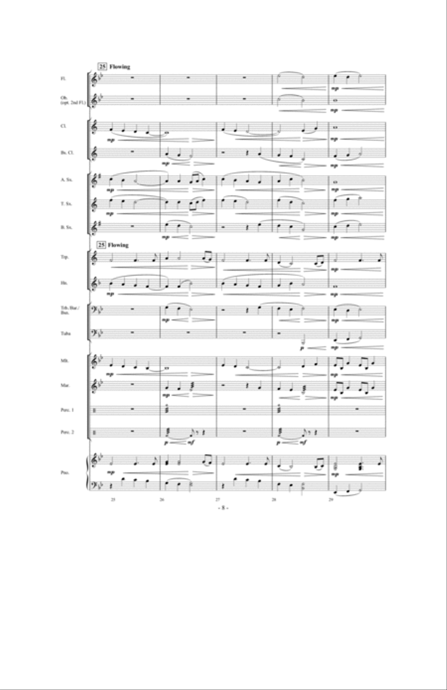 Peace Like A River Concert Band scores gallery preview page 7