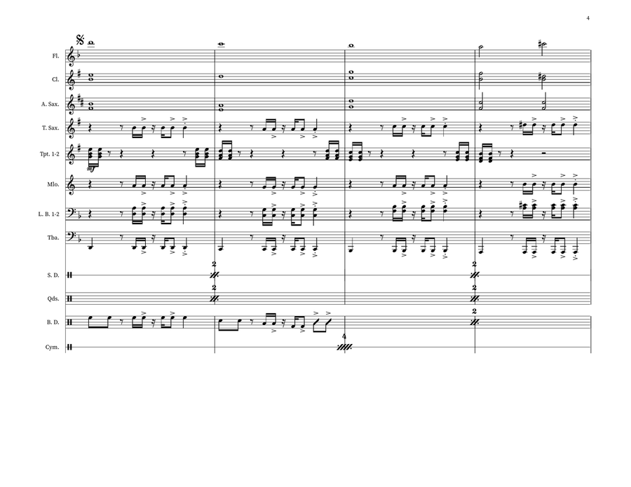 Still Fly Still Fly Marching Band scores gallery preview page 4