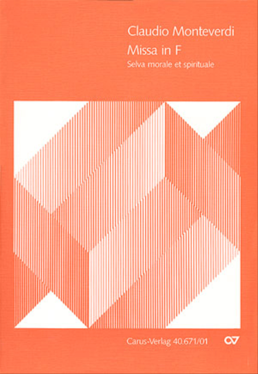 Mass in F major (Missa in F. Selva morale et spirituale) 4-Part scores gallery preview page 1