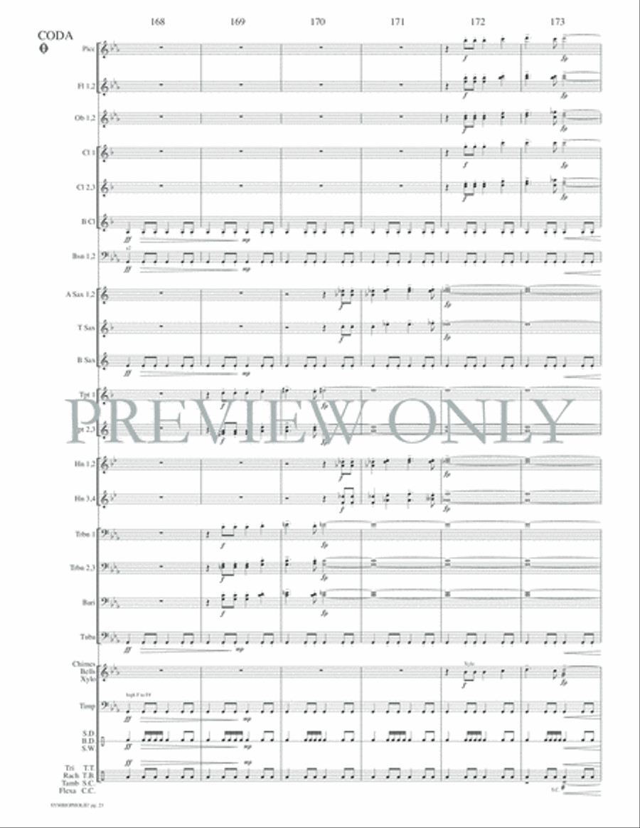 Symbiopholie! Concert Band scores gallery preview page 26