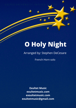 Book cover for O Holy Night (French Horn solo and Piano)