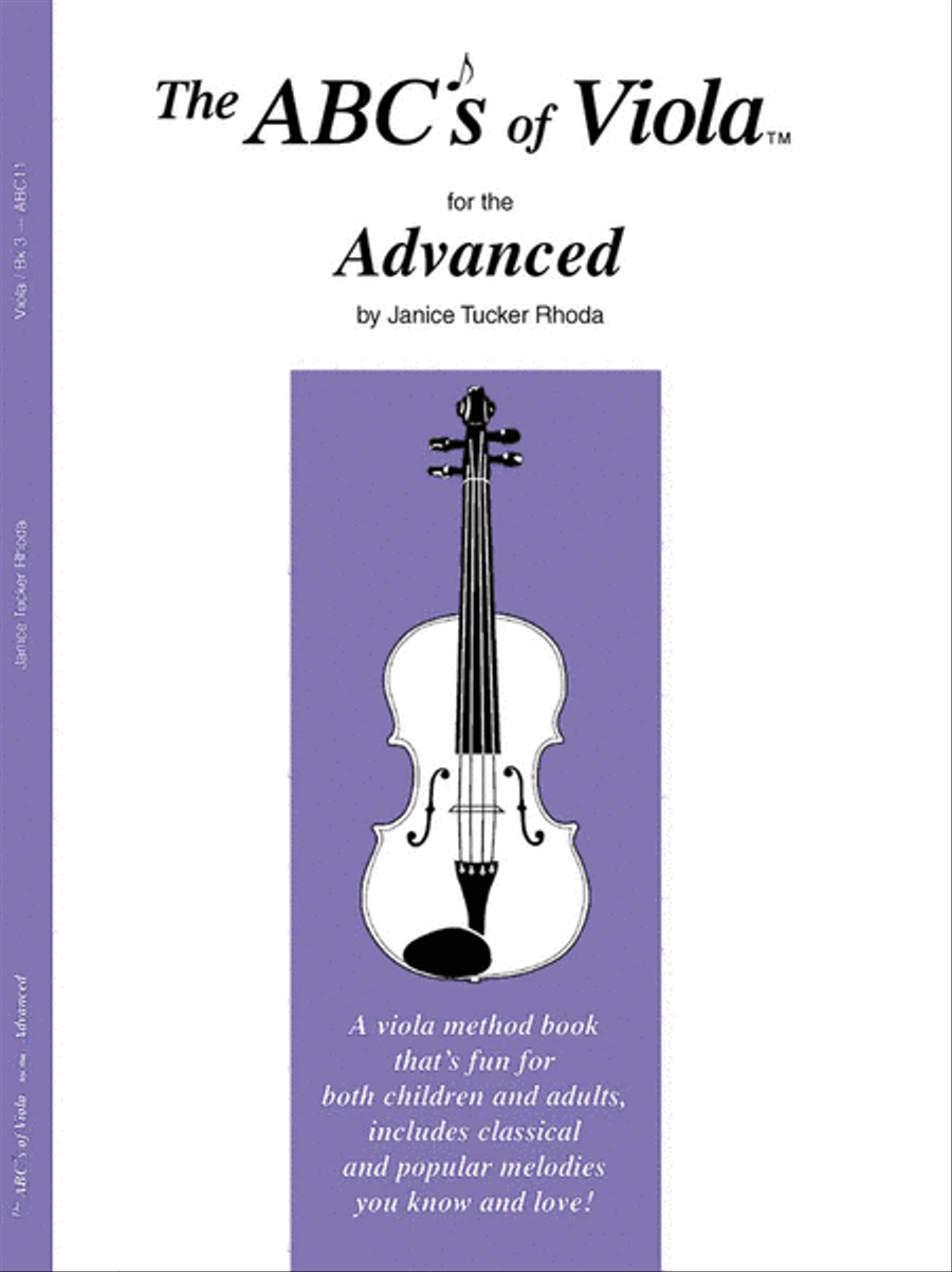 The ABC's of Viola for the Advanced - Book 3 Viola Solo scores gallery preview page 1