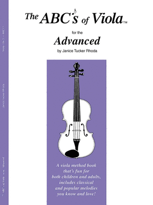 Book cover for The ABC's of Viola for the Advanced - Book 3