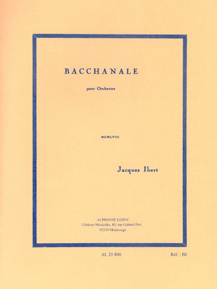 Book cover for Bacchanale (orchestra)