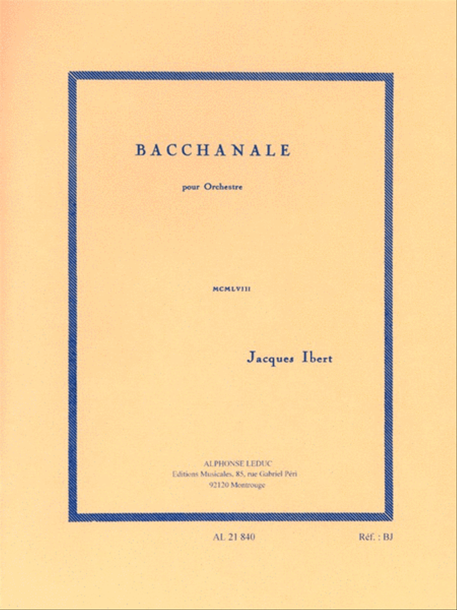 Bacchanale (orchestra) Bacchanale (orchestra) Orchestra scores gallery preview page 1