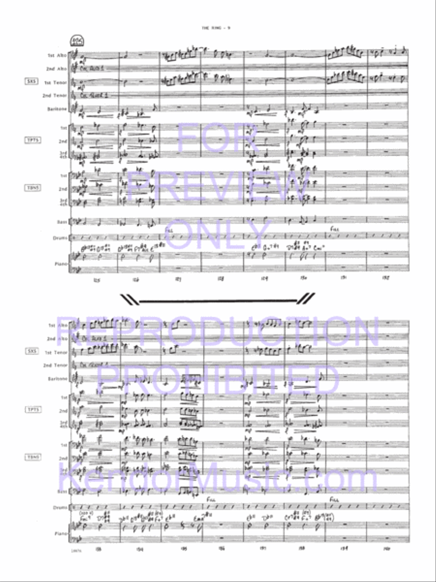 Ring, The Jazz Ensemble scores gallery preview page 10