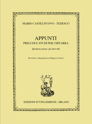 Book cover for Appunti Op. 210 Parte 1 Gli Intervalli for Guitar