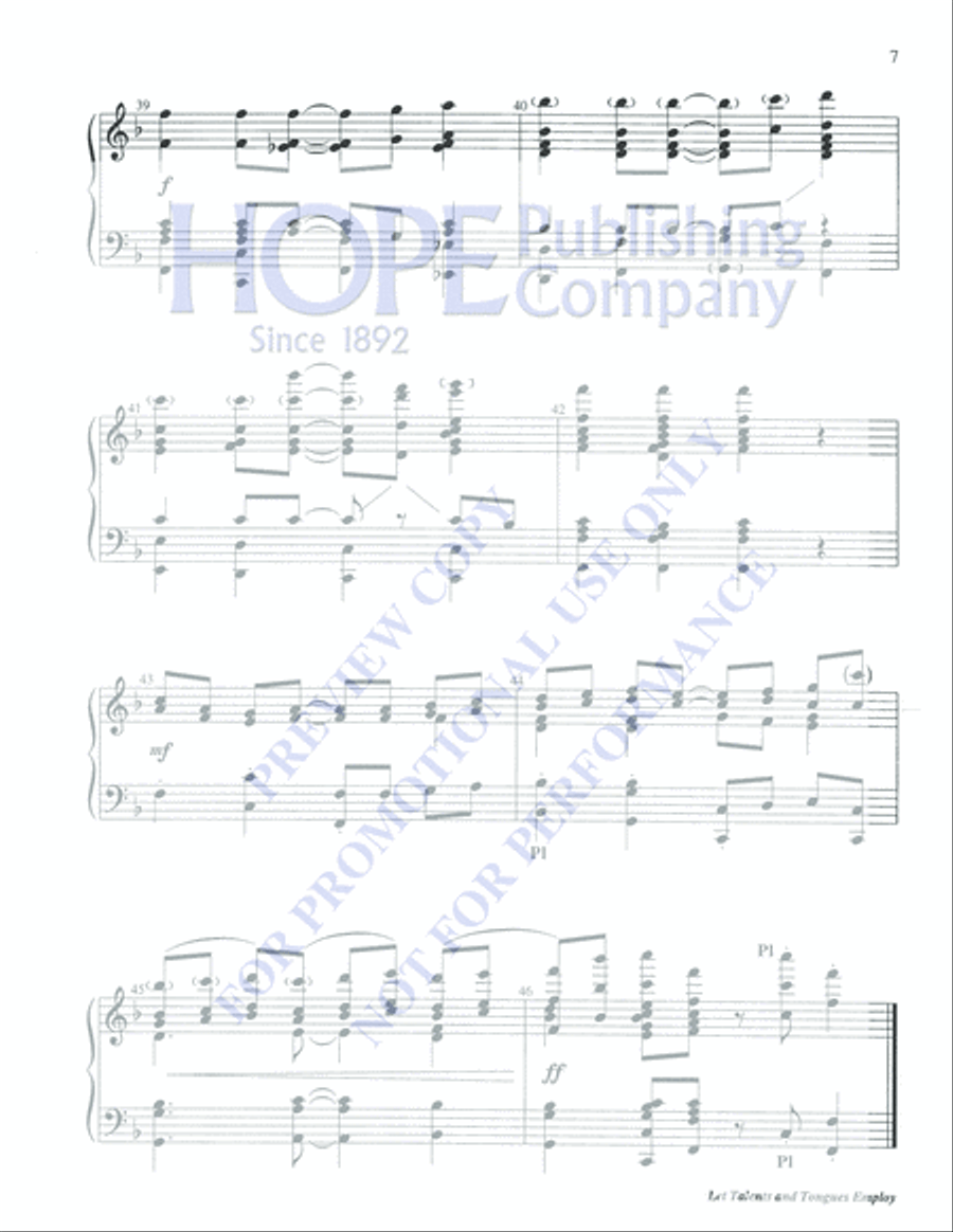 Let Us Talents and Tongues Employ 5-Octaves scores gallery preview page 7