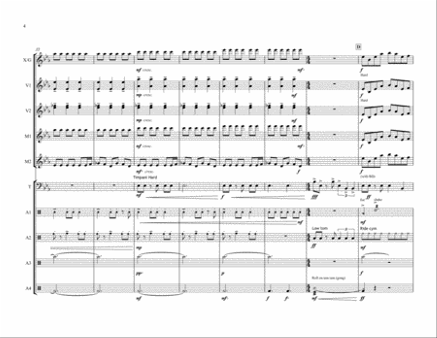 Enterprising Young Men from STAR TREK Percussion Ensemble scores gallery preview page 5