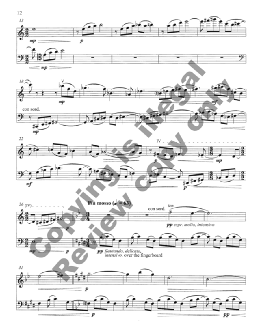 Duo for Violin and Cello Duo for Violin and Cello String Duet scores gallery preview page 19