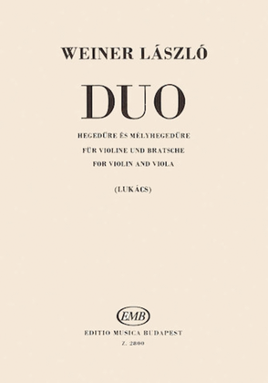 Book cover for Duo for Violin and Viola