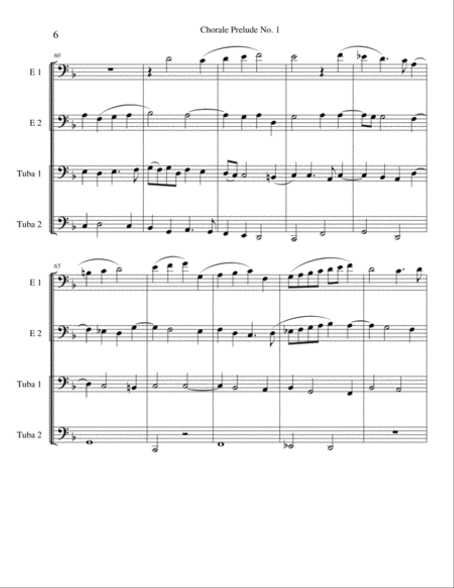 Chorale Prelude No. 1 Chorale Prelude No. 1 Brass Ensemble scores gallery preview page 6
