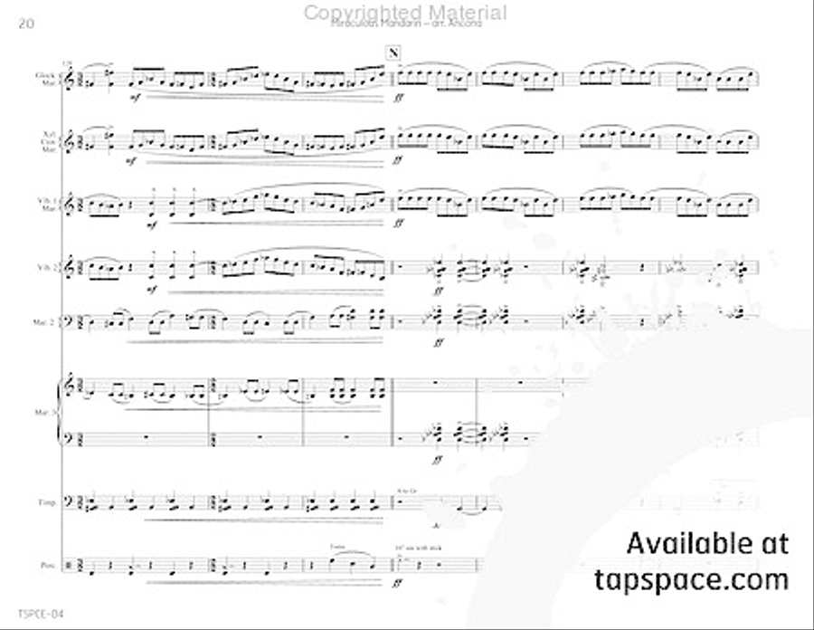 Miraculous Mandarin, The Percussion Ensemble scores gallery preview page 23