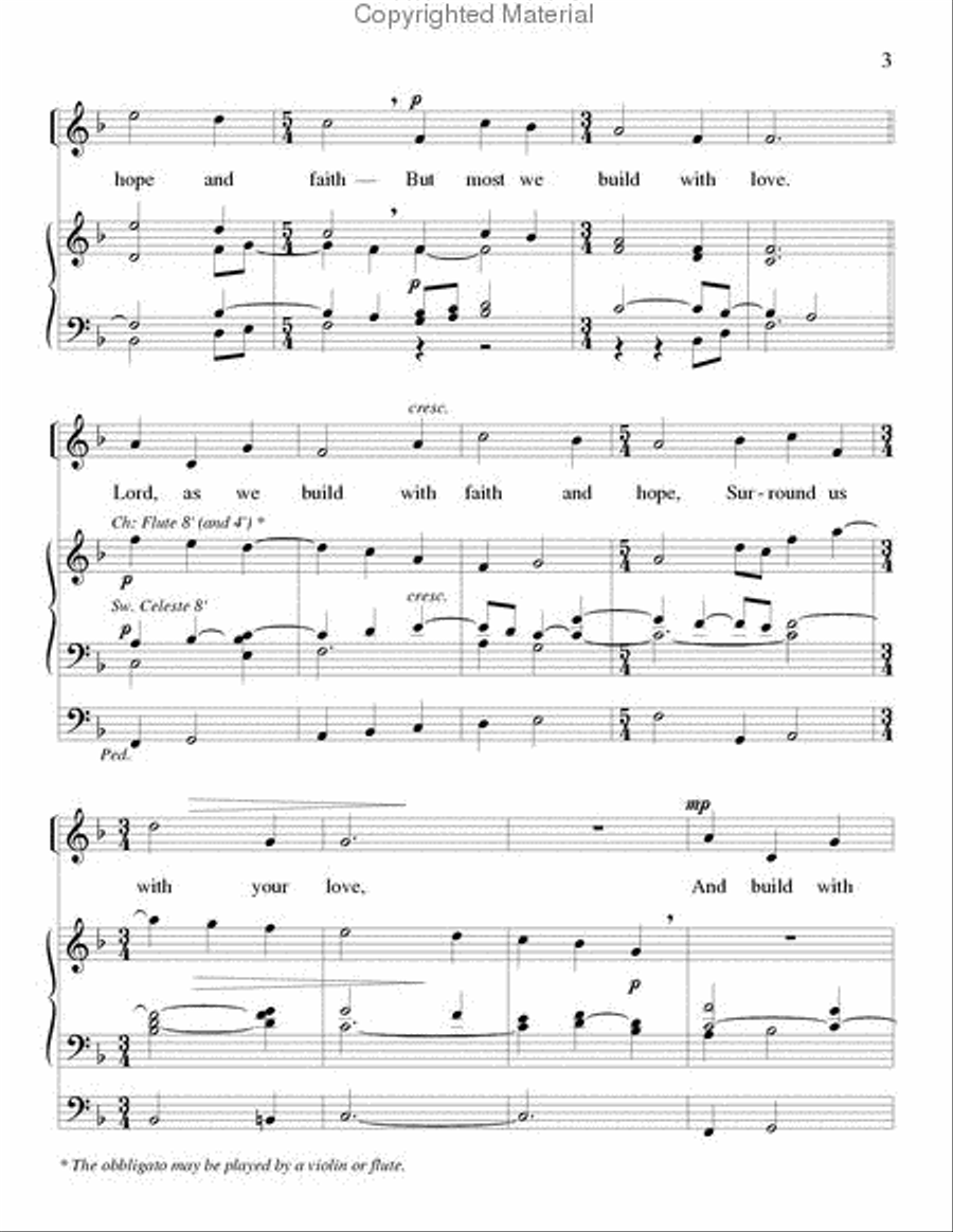 Build We a House Choir scores gallery preview page 3