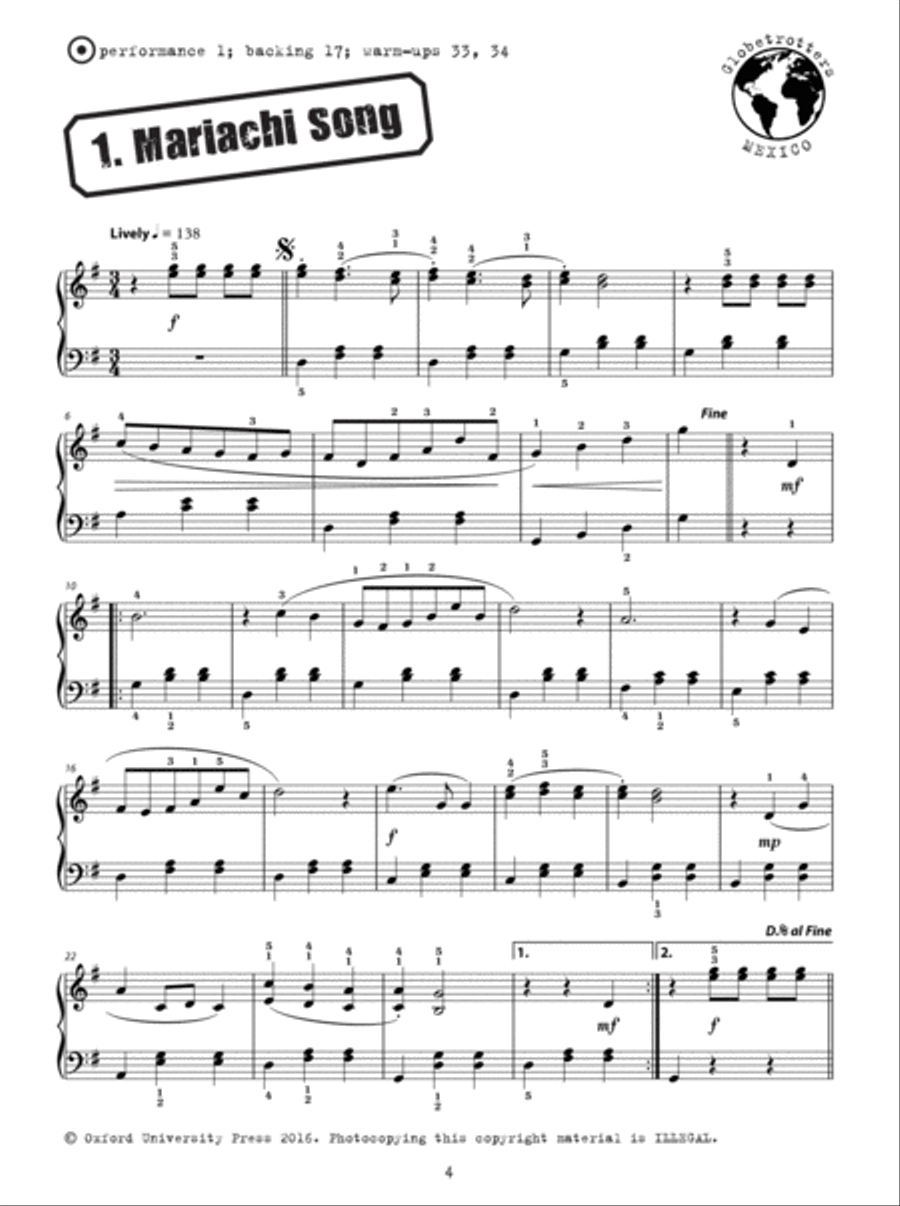 Piano Globetrotters + CD Piano Globetrotters + CD Voice scores gallery preview page 2