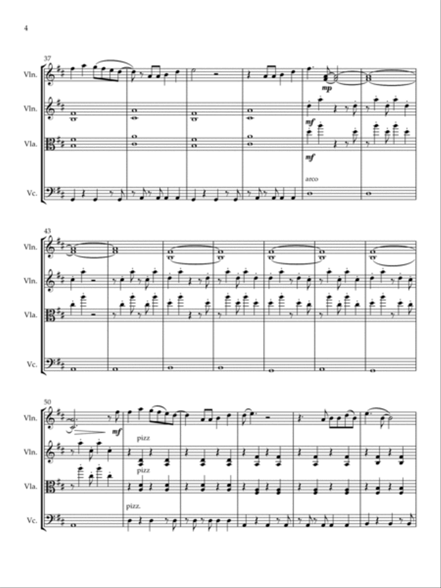 On Melancholy Hill String Trio scores gallery preview page 5