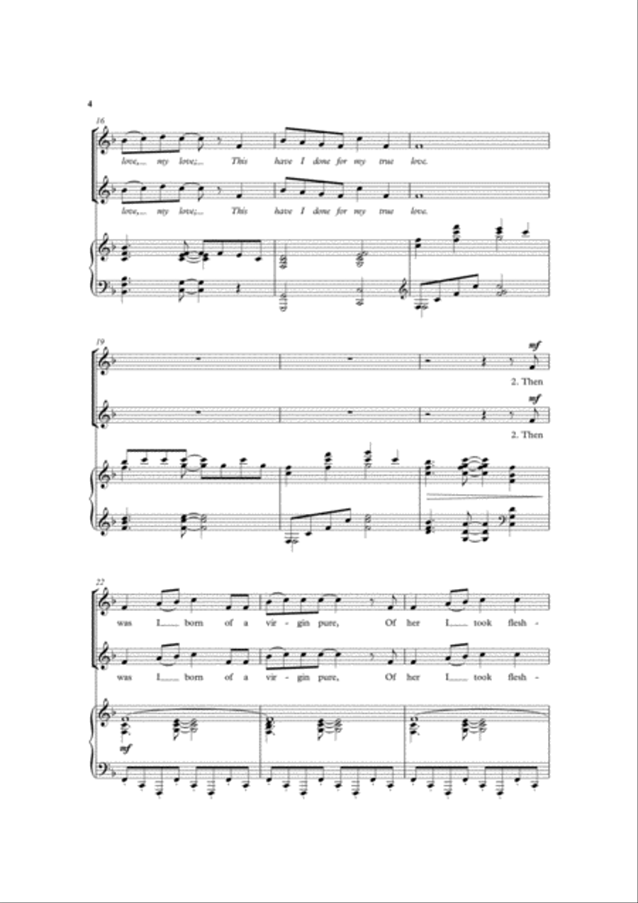 Tomorrow shall be my dancing day SSA scores gallery preview page 4