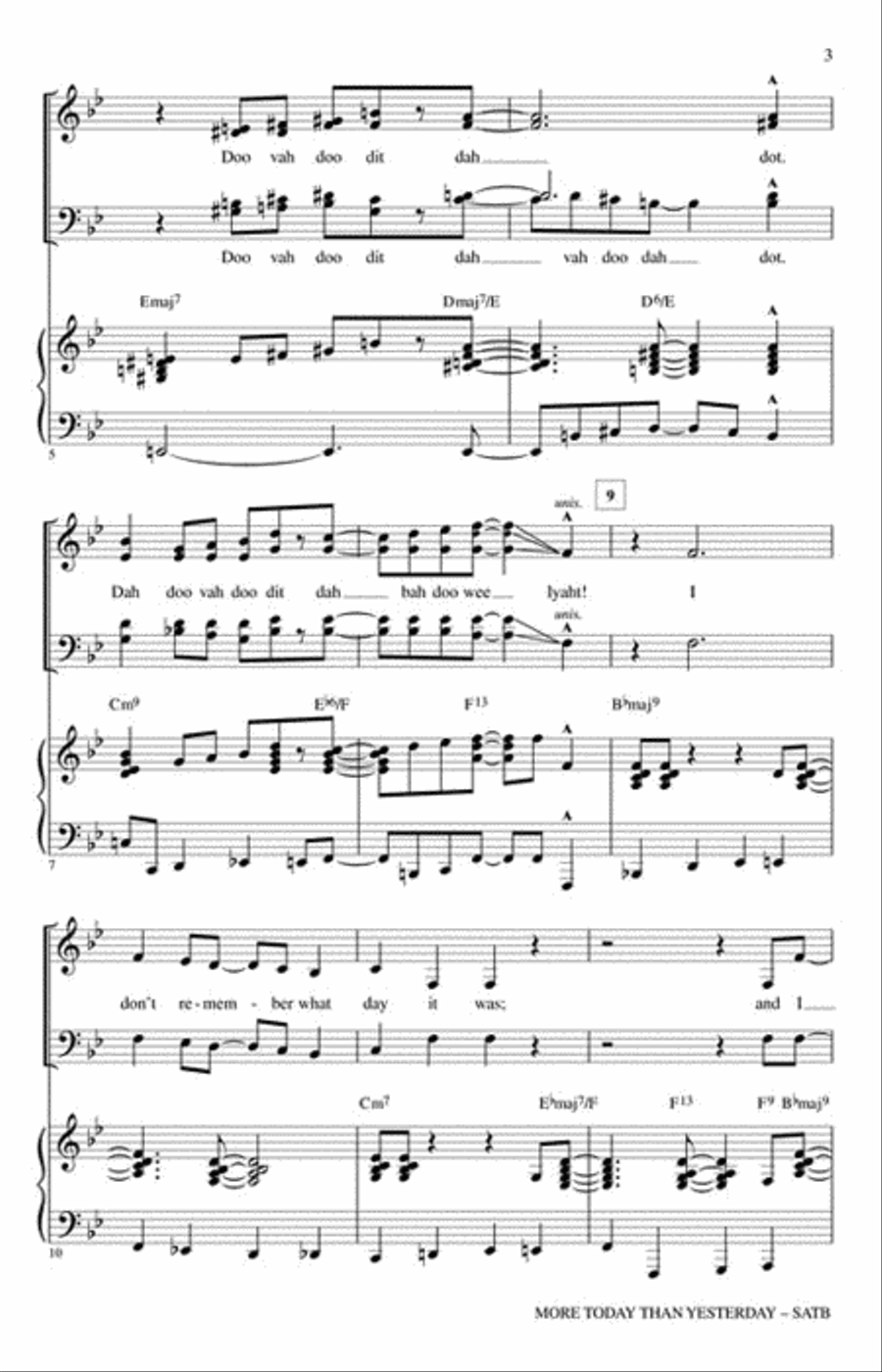 More Today Than Yesterday 4-Part scores gallery preview page 3