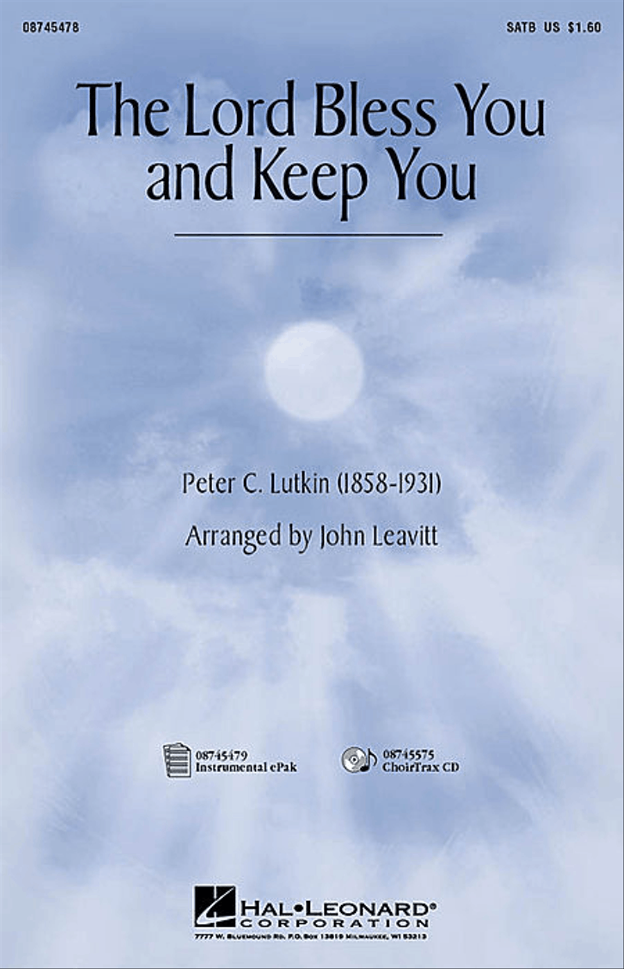 The Lord Bless You and Keep You Choir scores gallery preview page 1