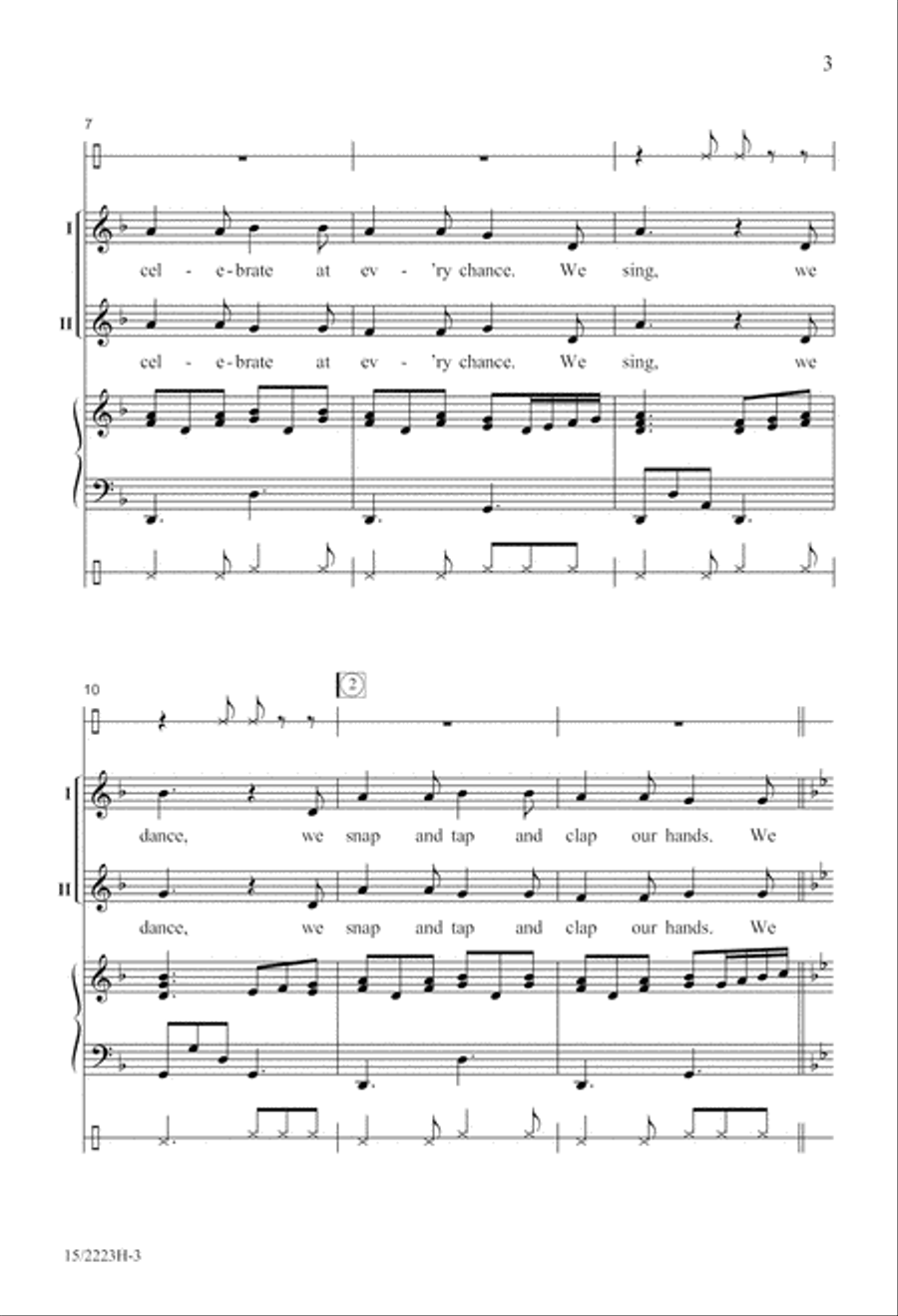 We Sing, We Dance! SSA scores gallery preview page 4