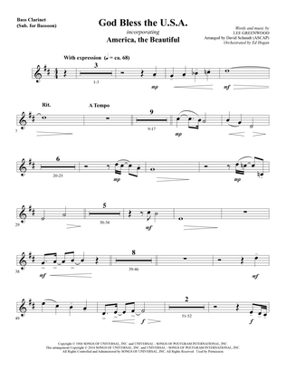 God Bless The U.S.A. - Bass Clarinet (sub. Bassoon)