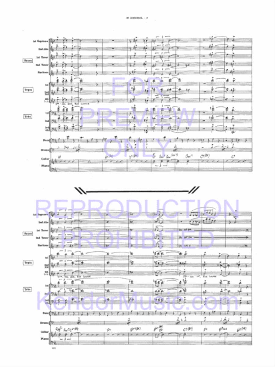 My Centennial My Centennial Jazz Ensemble scores gallery preview page 9